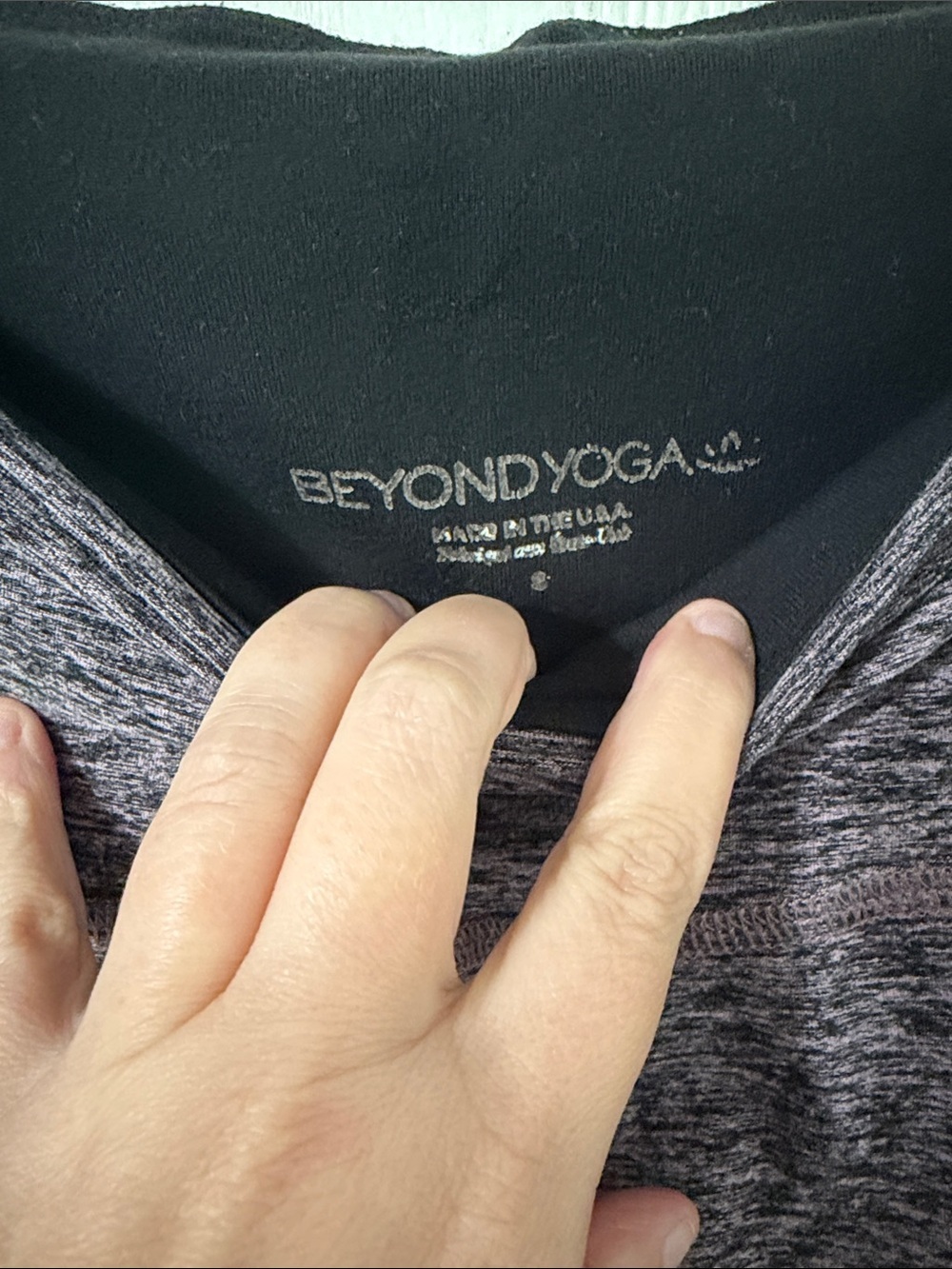 Beyond Yoga Spacedye High Waisted Midi Legging Black-Pink Opal Size Small - Picture 6 of 11